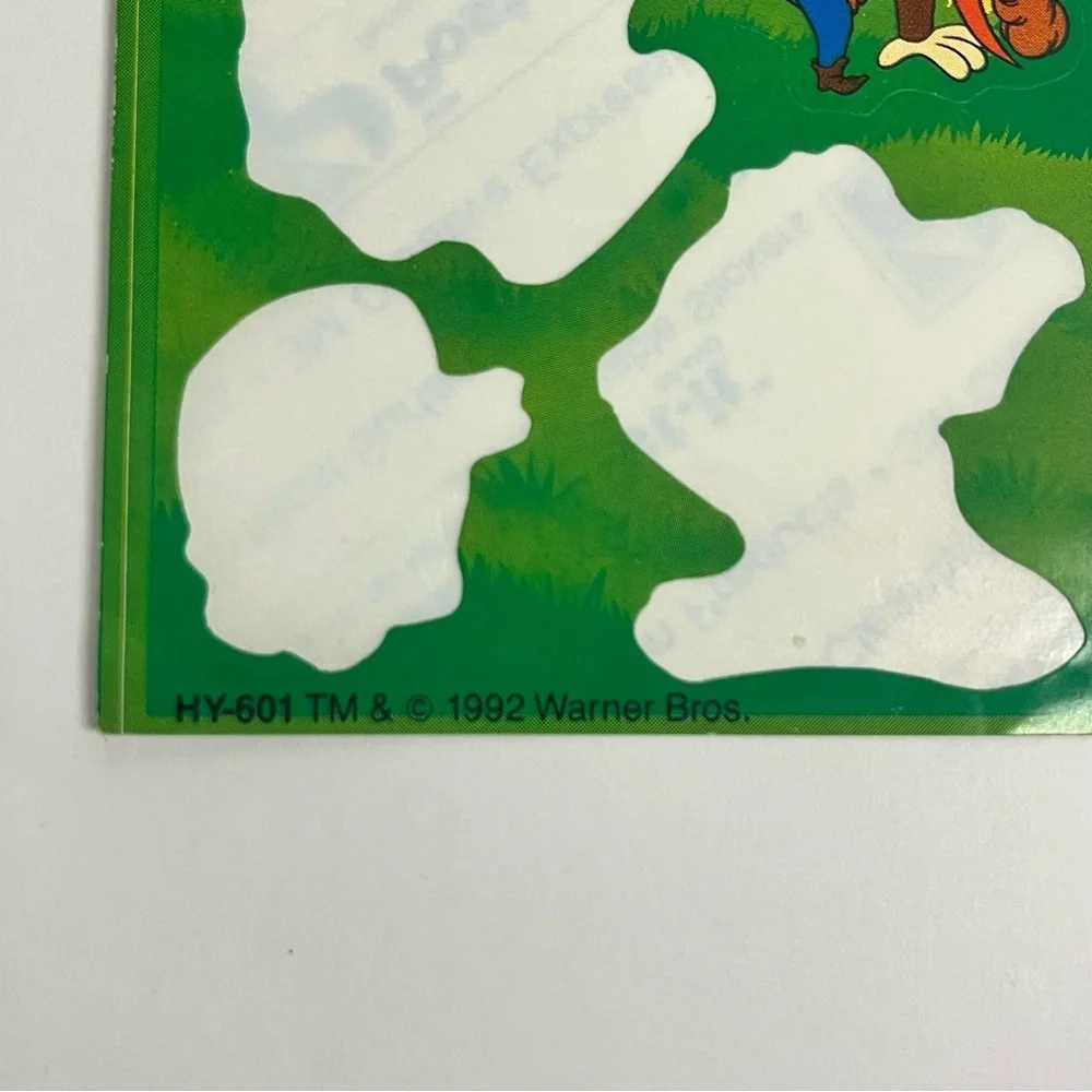 vintage‎ 1992 looney tunes stickers sherwood forest junk journal scrapbook